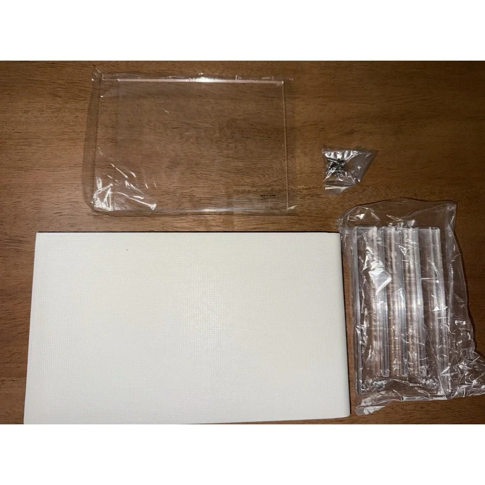 Vintage EKCO Bread Slicer Guide Uniform Slices White Base Clear Acrylic 80758
